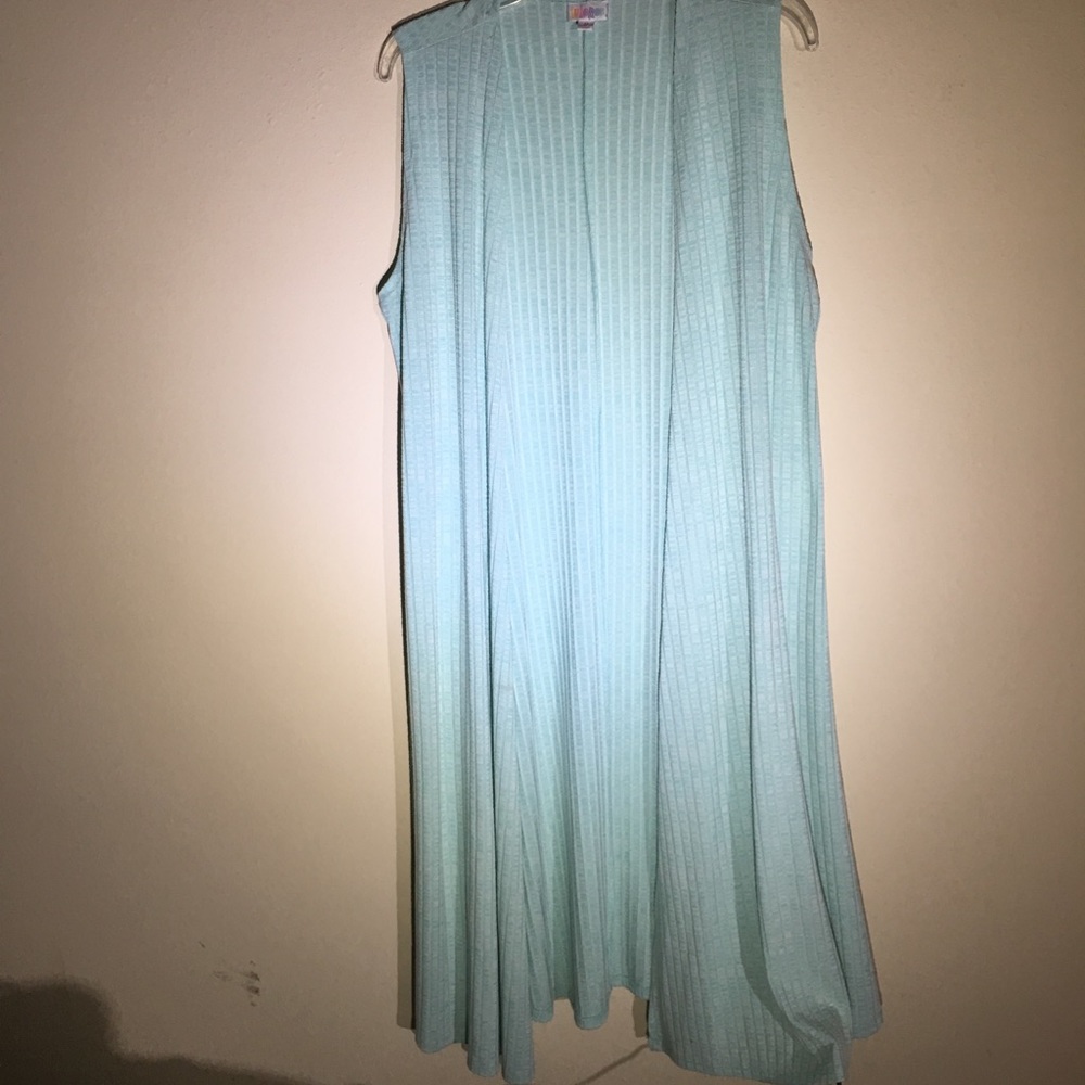LulaRoe Light blue duster vest